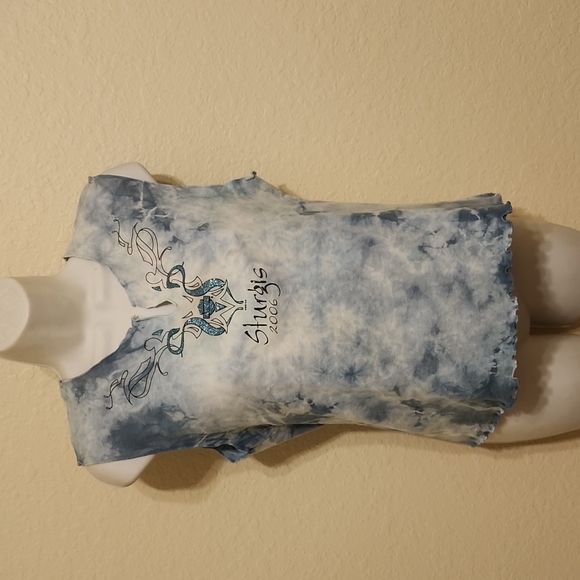 (95) Women's Harley-Davidson sleeveless shirt size large - Picture 3 of 6